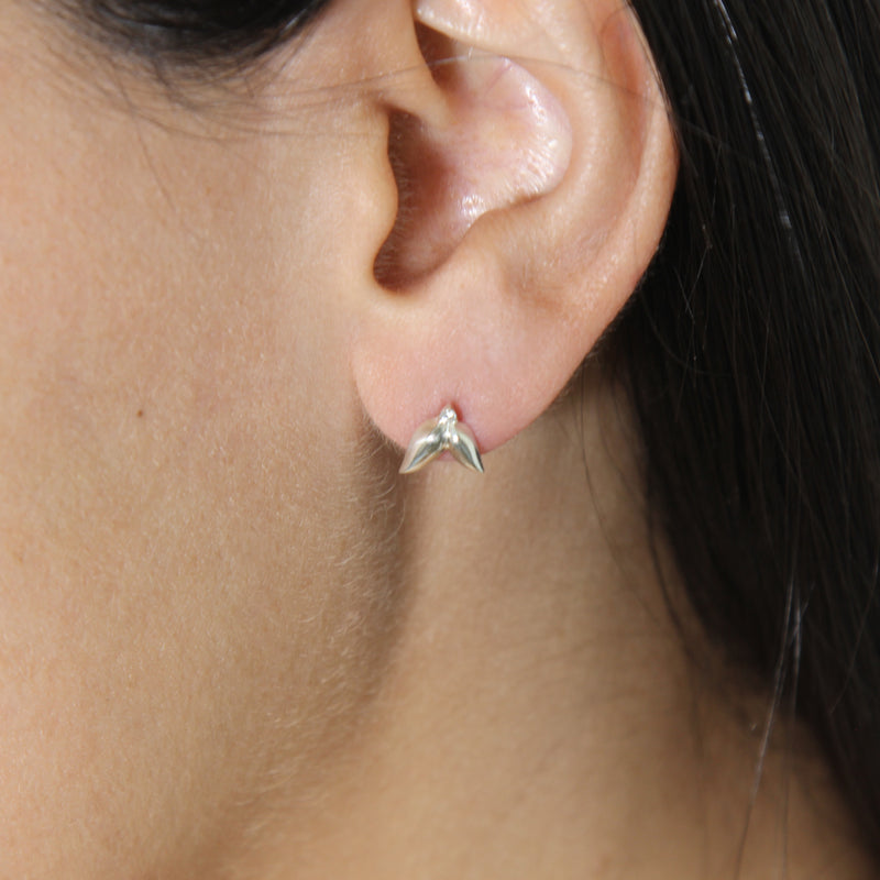 Sirens Studs with Diamonds in White Gold