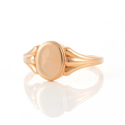 Doric Signet Ring in Rose Gold