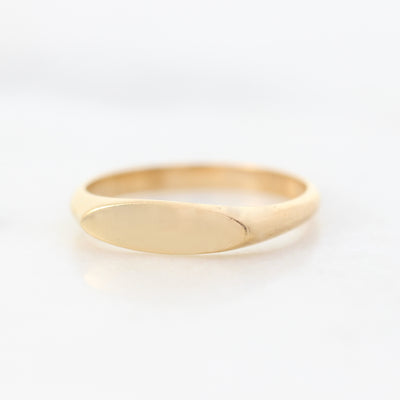 Elongated Oval Signet Ring