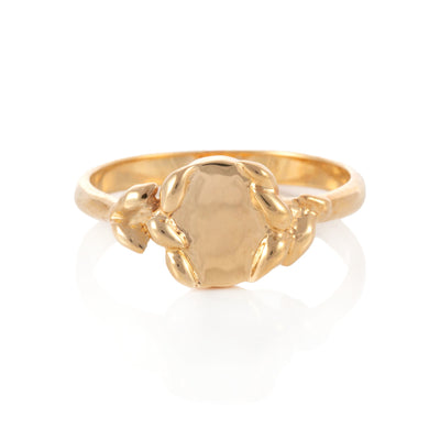 Artemis Signet Ring in Rose Gold