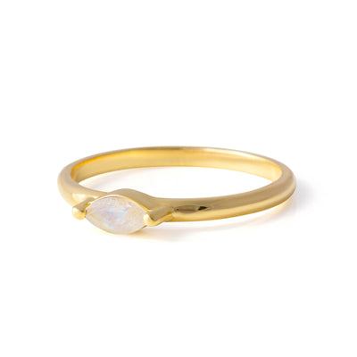 Moonstone Marquise Ring