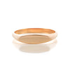 Elongated Oval Signet Ring in Rose Gold