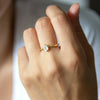 Callisto Moonstone Ring in White Gold