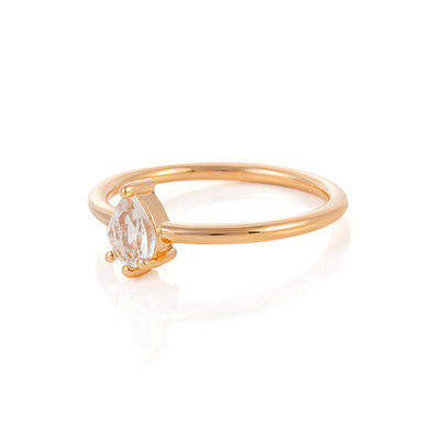 Callisto Moonstone Ring in Rose Gold