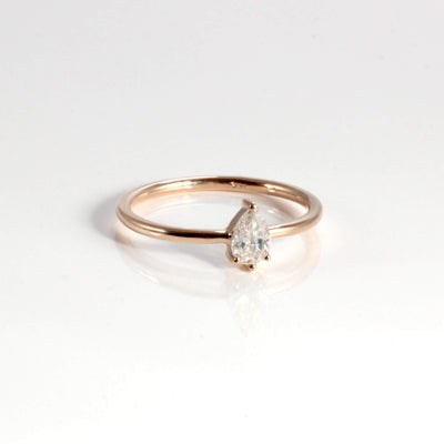 Callisto Moissanite Ring in Rose Gold